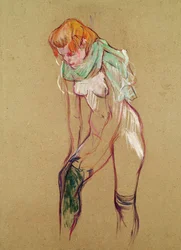 Femme remontant son bas, 1894